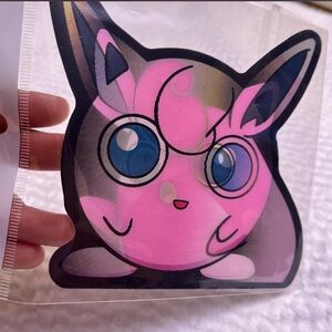 Jigglypluff holographic sticker!